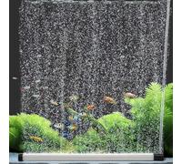 GOEDCH Diffuseur d'air d'aquarium de 30 cm en alliage d'aluminium : bande d'oxygène nano d'aquarium avec grille d'aération en acier inoxydable, diffuseur d'oxygène pour oxygène dissous