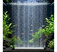 GOEDCH Diffuseur d'air d'aquarium de 30 cm en alliage d'aluminium : bande d'oxygène nano d'aquarium avec grille d'aération en acier inoxydable, diffuseur d'oxygène pour oxygène dissous