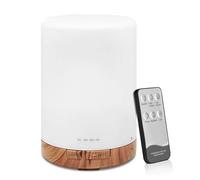 GOEDCH Diffuseur d'arômes : humidificateur silencieux à ultrasons de 300 ml, diffuseur d'huile d'aromathérapie, humidificateur d'huile parfumée avec 7 couleurs LED, arrêt automatique sans eau, pour la