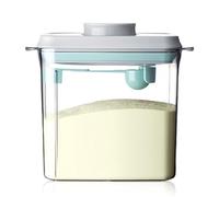 GOEDCH Distributeur de Lait en Poudre: 1700 ml Récipient de Stockage de Lait en Poudre avec Cuillère, Boîte de Stockage de Lait en Poudre Hermétique Portable, pour Stocker le Lait en Poudre, Aliments