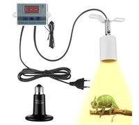 GOEDCH Douille de lampe chauffante pour reptiles: Lampe Chauffante en céramique noire, lampe chauffante pour tortues, chauffante pour terrariums, pour serpents, tortues, lézards, caméléons
