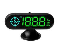 GOEDCH Écran tête haute : HUD de voiture, compteur de vitesse GPS, compteur de vitesse numérique universel avec installation Plug & Play, fonctionnement USB, flash automatique pour tous les véhicules