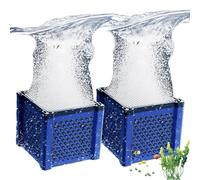 GOEDCH Generisch Lot de 2 cubes de charbon actif pour chevaux au charbon actif pour bassins, réservoirs de stockage, aquarium