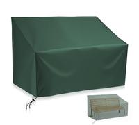 GOEDCH Housse de banc de jardin 2 places, 134 x 66 x 89 cm, imperméable, pour banc de jardin, protection extérieure, housse pour meubles de jardin, protection anti-poussière