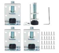 GOEDCH Kit de Pieds de Meuble Réglables: Lot de 8 Pieds de Meubles Réglables pour Charges Lourdes, Nivellement Meubles avec 48 Petites Vis et Clés, Pieds Tables Hauteur RéGlables pour Étagères