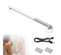 GOEDCH Lampe de maquillage LED portable 36 cm avec ventouse : 3 modes et 10 niveaux de luminosité, câble de chargement USB inclus, idéale pour la chambre, la salle de bain, le dressing ou l’armoire.