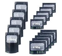 GOEDCH Lot de 15 sacs Terploc Grove Bags avec contrôle de l'humidité intégré 62 % RH, sac de rangement avec contrôle des odeurs + protection UV pour collations, herbes, thé