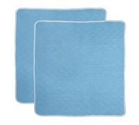 GOEDCH Lot de 2 alèses lavables pour incontinence : 86 x 91 cm Matériau en tissu protège-matelas imperméable, fonction de protection réutilisable, alèses de lit, alèse pour incontinence, pour