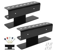 GOEDCH Lot de 2 Supports muraux pour fléchettes : présentoir à fléchettes en Acrylique, Support décoratif pour fléchette, suppor t Transparent pour fléchett e, suppor t pour fléchett e pour la Maison