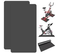 GOEDCH Lot de 2 tapis de protection de sol pour tapis de course : 2 pièces 60 x 30 cm, tapis de protection du sol pour équipement de fitness, tapis de course antidérapant de 3 mm, tapis de protection