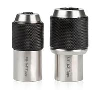 GOEDCH Lot de 2 tarauds réglables : adaptateur carré d'entraînement 3/8", douilles de taraud avec mâchoire réglable 6-1/4 pouces 1/4-1/2" pour taper M3-M6 M8-M12