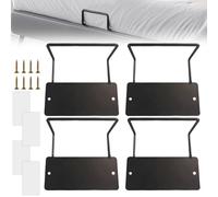 GOEDCH Lot de 4 supports de matelas antidérapants : butoirs de matelas avec ruban adhésif double face et vis, arrêts antidérapants pour matelas de 6 à 30 cm, faciles à installer