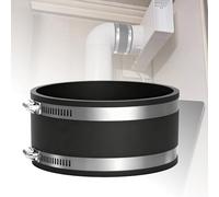 GOEDCH Manchon en caoutchouc flexible avec deux colliers de serrage en acier inoxydable : manchon en caoutchouc flexible de 125 mm en EPDM, raccord de tuyau en caoutchouc pour ventilateur de tuyau