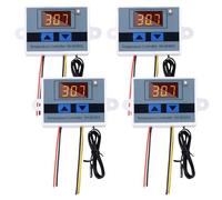 GOEDCH Module de Contrôleur de Température LED Numérique: 4 Pièces Interrupteur de Chauffage Programmable et de Refroidissement, Contrôleur de Température Numérique pour Chauffage, Refroidissement