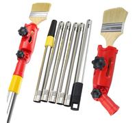 GOEDCH Multi Angle Pinceau Extenseur: Rallonge de Pinceau Peinture, Multi Angle Rouleau de Peinture Rétractable Réglable Eleskopstange avec Pinceau pour Plafonds, Universelle verstellbare Klemme