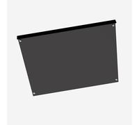 GOEDCH Planche à découper en acrylique noir : planche à découper en acrylique de 40 x 30 cm avec lèvre de comptoir, tapis de découpe de cuisine, planche à découper antidérapante, planche à découper de