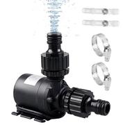GOEDCH Pompe à Eau Submersible Sans Balais: 12V Pompe Aquarium Ultra Silencieuse, 800 l/h - 5 m, en Acier Inoxydable, Mini Pond Pump pour Jardins, Baignoires, Fontaine sSolaire, Aquarium