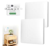 GOEDCH RF433 Kit Interrupteur Sans Fil: Sans fil interrupteur Mural, Interrupteur Mural avec Récepteur, Interrupteur D'éclairage Sans Fil pour Lampe, Kit 3 Voies, Portée Intérieure 50M pour Maison