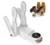 GOEDCH Sèche-chaussures électrique : sèche-chaussures pliable, sèche-chaussures extensible pour chaussures, gants, chapeaux, chaussettes, sèche-chaussures électrique avec affichage LED peut sécher 4