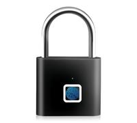 GOEDCH Serrure Biométrique sans Clé Rechargeable USB :Cadenas à Empreinte Digitale USB, Cadenas Sécurité Intelligent pour Salle de Sport, Batterie 12 Mois, Étanche IP65 pour Maison, Bureau, Jardin