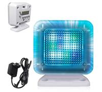 GOEDCH Simulateur de télévision LED Simulation de télévision artificielle grâce à la lumière avec minuterie et capteur de lumière LED pour une utilisation comme protection anti-effraction, Simulateu