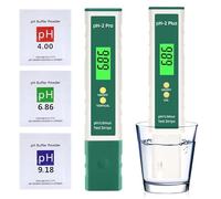 GOEDCH Testeur de pH Numérique de Précision : Mesureur de pH pour Piscine avec Fonction Simulation Bandelette Tournesol, Tester Étanche Qualité d'Eau, Calibration Auto pour Piscine, Aquarium