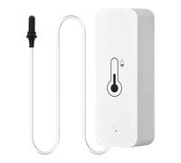GOEDCH Thermo-hygromètre WiFi: IP21, thermo-hygromètre avec sonde externe, fonctionne sur piles, capteur de température pour congélateur, aquarium