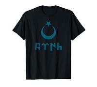 Göktürk Runes Drapeau Turc Ayyildiz Croissant de Lune étoile T-Shirt