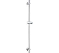 Görbach Barre de douche en acier inoxydable 100 cm avec support de douchette réglable, supports muraux compatibles avec trous de existants, compatible avec douchette à main standard, chromé