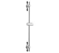 Görbach Kit de douche en acier inoxydable avec support de pommeau de douche réglable, supports muraux compatibles avec trous de perçage, convient aux douches à main standard, barre de douche de 70 cm