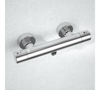 Görbach Mitigeur de Douche Thermostatique à fixation murale anti-brûlure, Robinet Douche avec Contrôle de Température Constant pour Douche et Baignoire Chrome