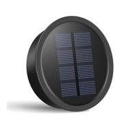 Görvitor Pièces de rechange pour lampes solaires de 8,2 cm, 1 panneau solaire de rechange pour lampe de jardin avec LED de 15 lm, étanche IP65, couvercle de rechange 600 mAh, panneau solaire très