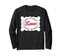 Goes Around Karma Comes Around Retro Esthétique Manche Longue