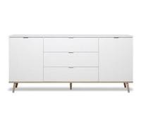 GÖTEBORG Buffet bas Style scandinave Décor chene et L 180 cm