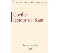 Goethe Lecteur De Kant