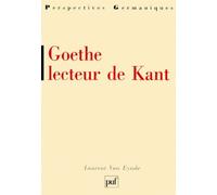Goethe Lecteur De Kant