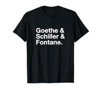 Goethe & Schiller & Fontane - penseurs et poètes allemands T-Shirt
