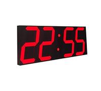 Goetland Horloge Murale numérique Multifonction avec télécommande pour Compte à rebours Température 16 3/4" Éclectique Red Digital on Black Background