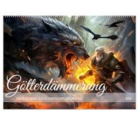 Götterdämmerung - Der Ragnarök in der nordischen Mythologie (Wandkalender 2026 DIN A2 quer), CALVENDO Monatskalender: Großes Finale der Götter in den nordischen Sagas