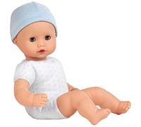 Götz 1320591 Poupée garçon Muffin à Habiller - Poupée bébé de 33 cm de Haut avec des Yeux endormis Bleus, sans Cheveux - Poupée au Corps Doux avec Chapeau - à partir de 18 Mois