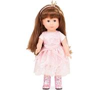 Götz 1713029 Tout comme Moi - Poupée Princesse Chloé - Poupée Debout de 27 cm de Haut avec Cheveux Bruns Extra Longs, Yeux endormis Bleus dans Un Ensemble de 5 pièces