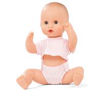 Götz 2153144 Sleepy Aquini to Dress - Poupée Fille - poupée de Bain de 33 cm aux Yeux Bleus dormants, sans Cheveux en Set de 3 pièces - poupée bébé à partir de 18 Mois