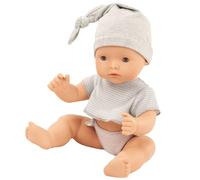 Götz 2318051 Poupée de Bain Maxy Aquini à Habiller - Poupée 42 cm sans Cheveux, Yeux endormis Bleus - Ensemble 4 pièces - Poupée bébé Fille