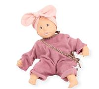 Götz 2333013 Baby Pure Cosy Lina BlackBerry Poupée en caoutchouc naturel sans poils Motif BlackBerry Végétalien et écologique à partir de 18 mois 33 cm