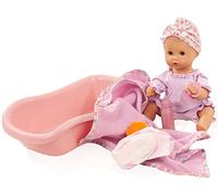 Götz 2353149 Sleepy Aquini Girl BliBlaBlume - Grande poupée de Bain de 33 cm avec Yeux endormis Bleus, sans Cheveux dans Un Ensemble de 9 pièces - poupée bébé à partir de 3 Ans