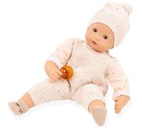Götz 2527919 Maxy Muffin Tout en Maille poupée 42 cm Yeux Bleus dormeurs | 7 pièces, poupée bébé, sans cheveux, corps souple, dès 3 ans, lavable, avec tétine, tenue en maille et bonnet