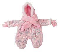 Combinaison rose écharpe bébé 30-33cm Rose
