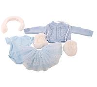 Götz 3402602 Combinaison de Patinage - Tenue de Patin à Glace Taille de vêtements de poupée. XL - Ensemble vêtements et Accessoires 5 pièces pour poupées Debout de 45 à 50 cm
