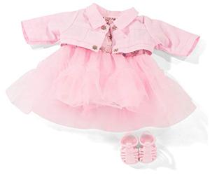 Götz 3403253 Combinaison bébé Little Beauty - Taille de vêtements de poupée. S - Ensemble vêtements et Accessoires 4 pièces pour poupées 30 - 33 cm