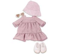 Götz 3403338 Combinaison de Fleurs - Taille de vêtements de poupée. XL - Ensemble vêtements et Accessoires 5 pièces pour poupées Debout 45 - 50 cm